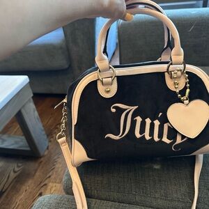 Juicy Couture Black Satchel with Elegant Design brand new